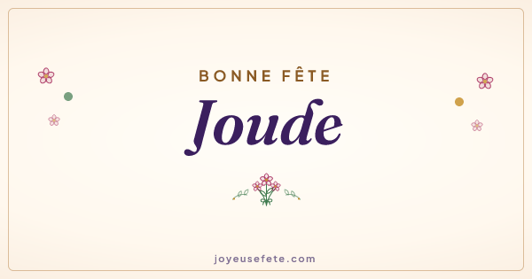 Image « Bonne fête Joude » au format large