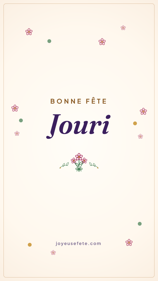 Image « Bonne fête Jouri » au format story