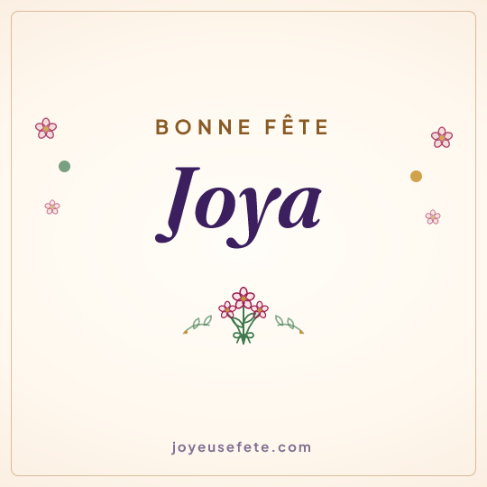 Image carrée « Bonne fête Joya » pour WhatsApp