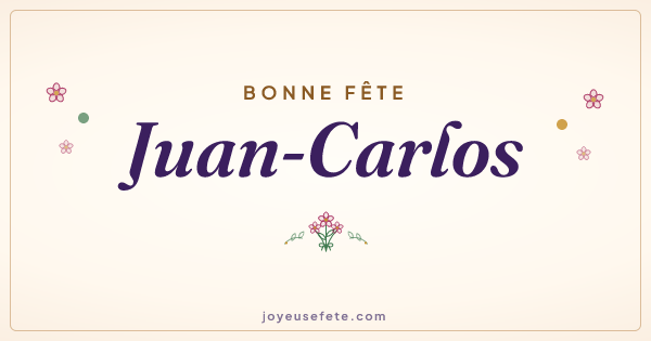 Image « Bonne fête Juan-Carlos » au format large