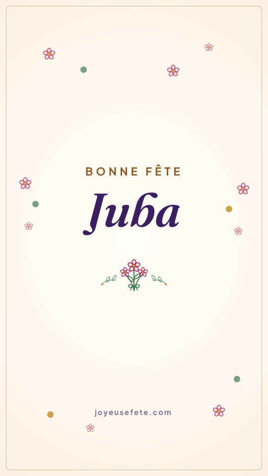Image « Bonne fête Juba » au format story