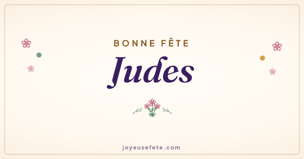 Image « Bonne fête Judes » au format large