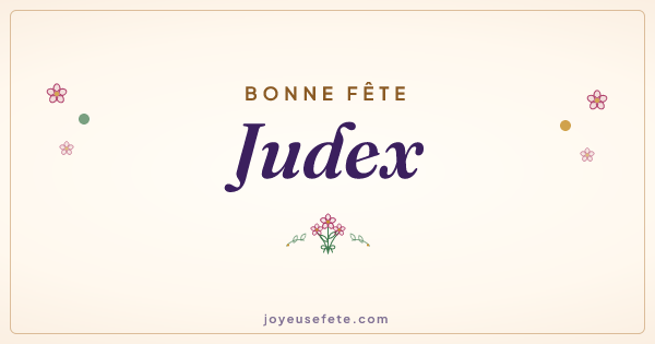 Image « Bonne fête Judex » au format large