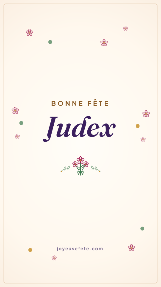 Image « Bonne fête Judex » au format story