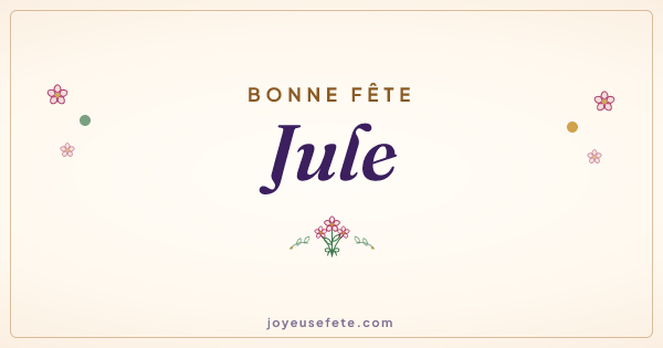 Image « Bonne fête Jule » au format large