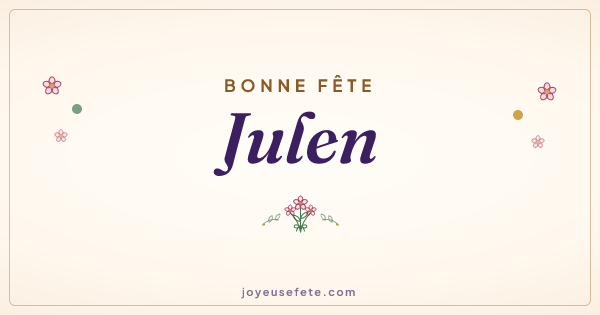 Image « Bonne fête Julen » au format large