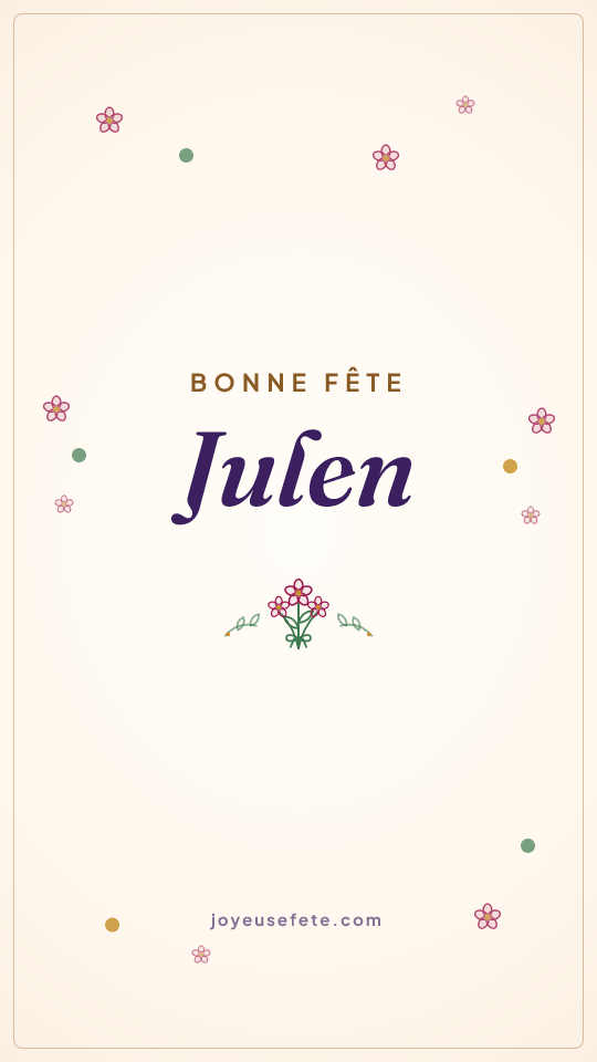 Image « Bonne fête Julen » au format story