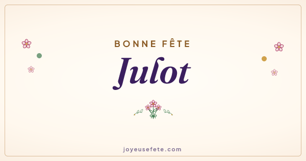 Image « Bonne fête Julot » au format large