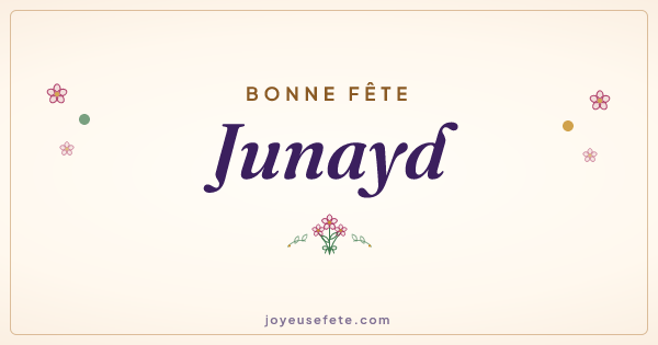 Image « Bonne fête Junayd » au format large
