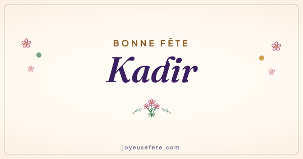 Image « Bonne fête Kadir » au format large