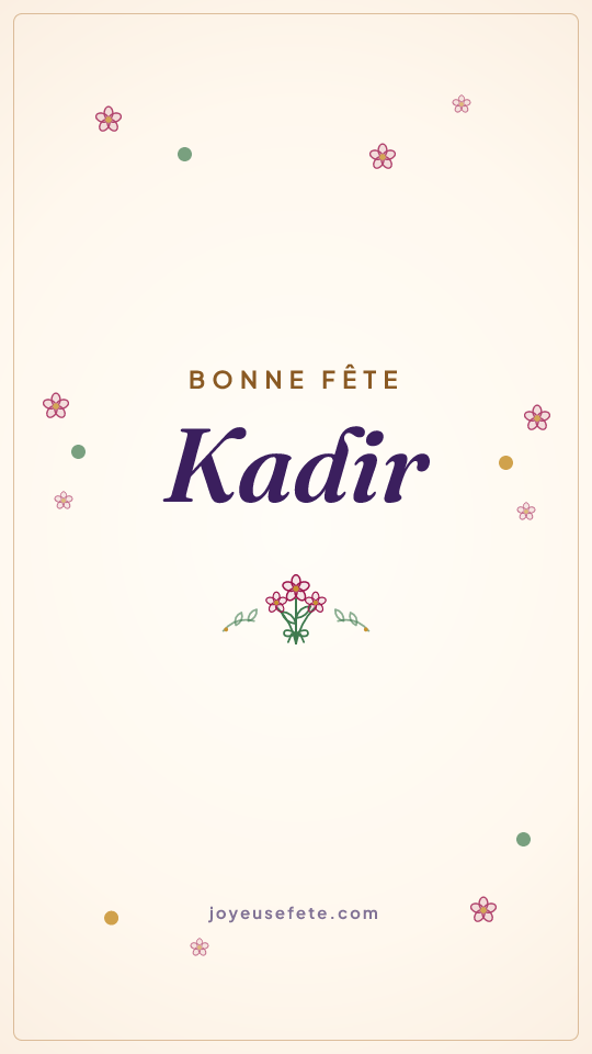 Image « Bonne fête Kadir » au format story