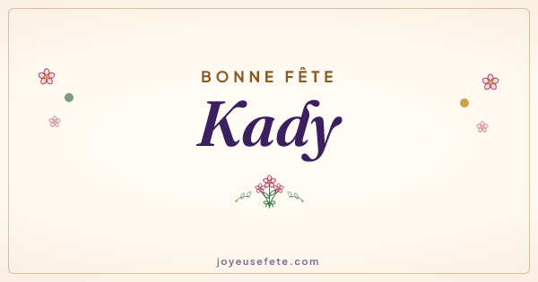 Image « Bonne fête Kady » au format large