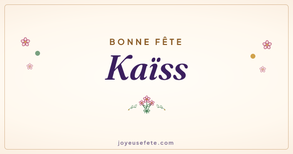 Image « Bonne fête Kaïss » au format large
