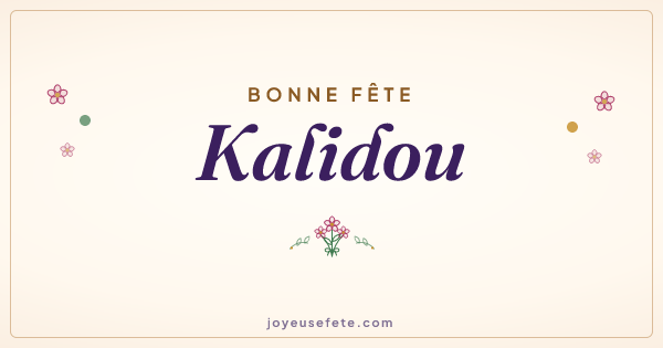 Image « Bonne fête Kalidou » au format large