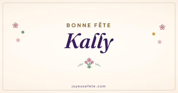 Image « Bonne fête Kally » au format large