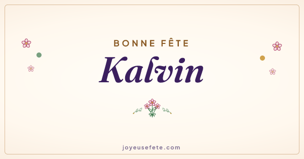 Image « Bonne fête Kalvin » au format large