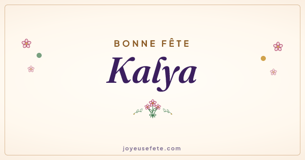 Image « Bonne fête Kalya » au format large