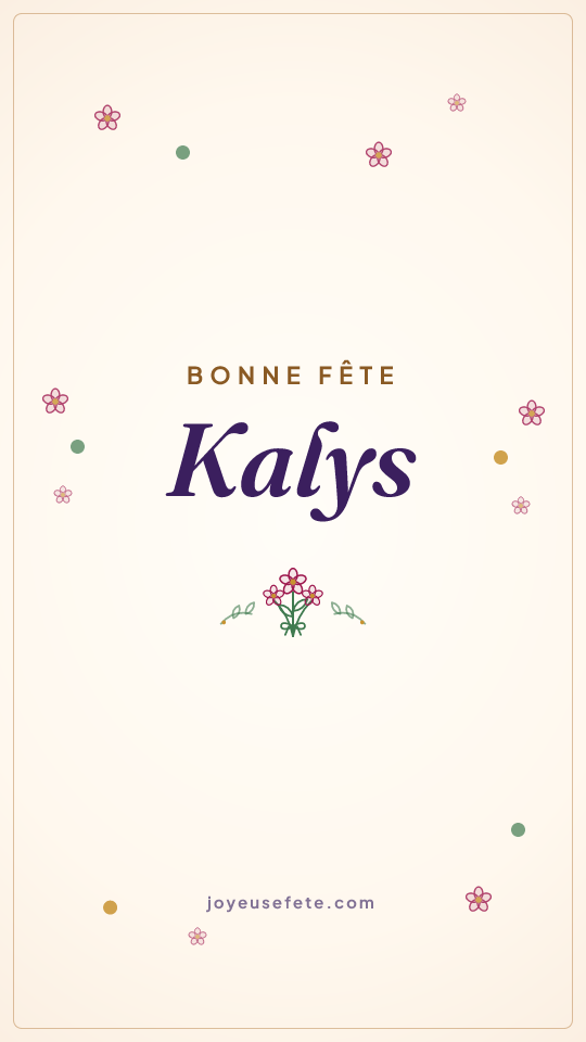 Image « Bonne fête Kalys » au format story