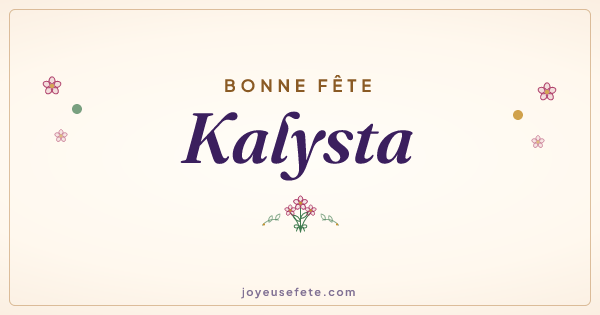 Image « Bonne fête Kalysta » au format large