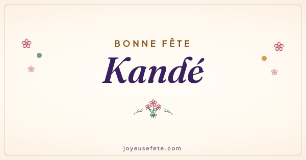 Image « Bonne fête Kandé » au format large
