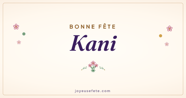 Image « Bonne fête Kani » au format large