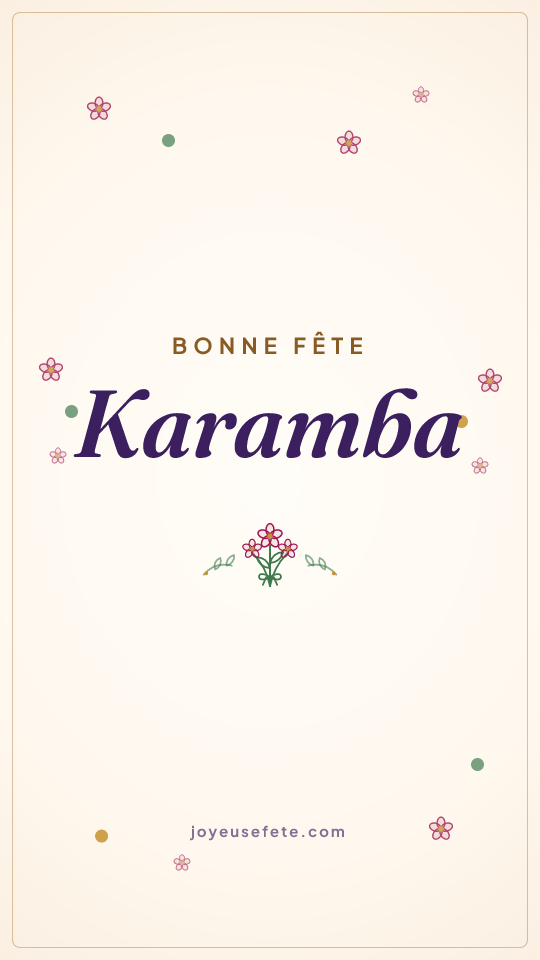 Image « Bonne fête Karamba » au format story