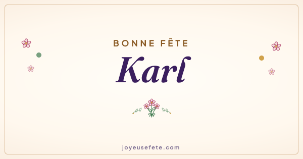 Image « Bonne fête Karl » au format large
