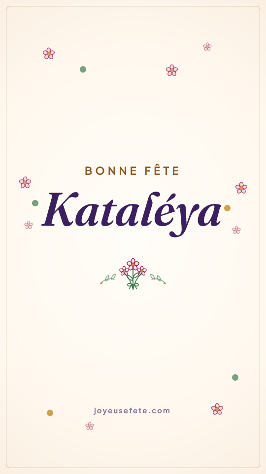 Image « Bonne fête Kataléya » au format story