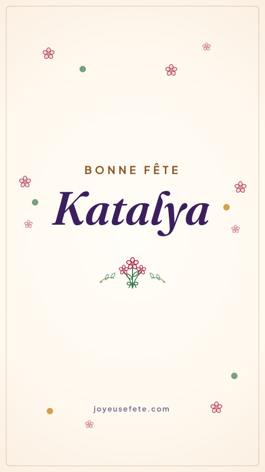 Image « Bonne fête Katalya » au format story