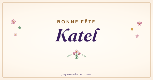 Image « Bonne fête Katel » au format large