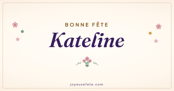 Image « Bonne fête Kateline » au format large