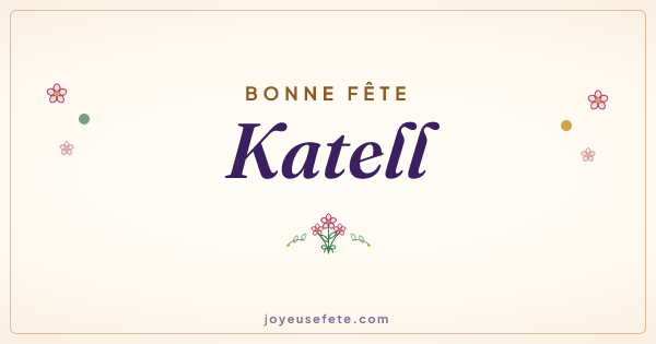 Image « Bonne fête Katell » au format large