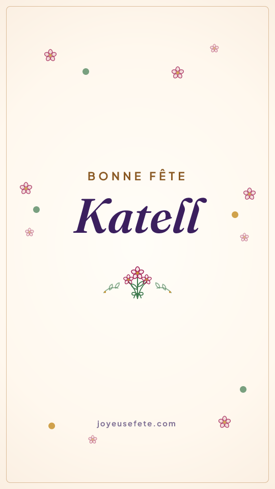 Image « Bonne fête Katell » au format story