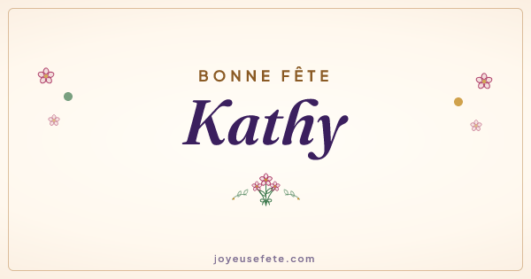 Image « Bonne fête Kathy » au format large