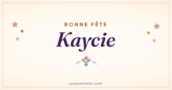Image « Bonne fête Kaycie » au format large