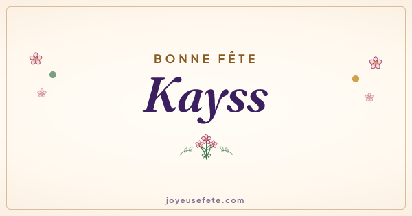 Image « Bonne fête Kayss » au format large