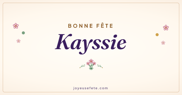 Image « Bonne fête Kayssie » au format large