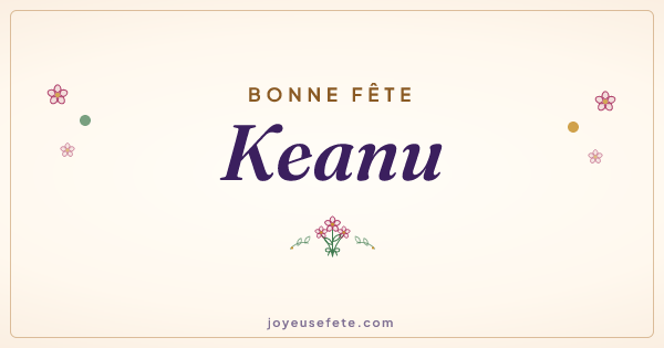 Image « Bonne fête Keanu » au format large