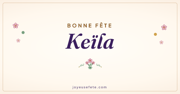 Image « Bonne fête Keïla » au format large