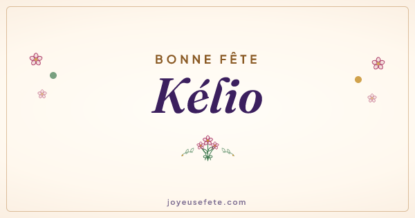 Image « Bonne fête Kélio » au format large