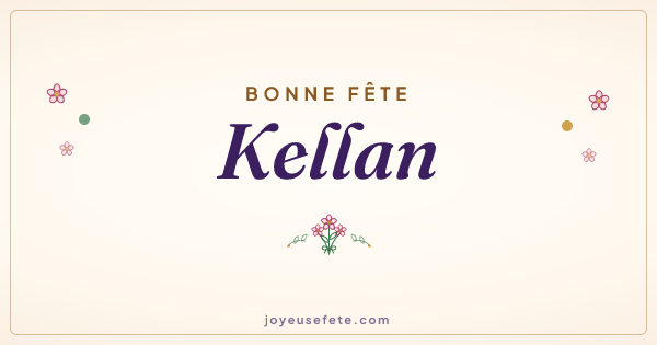 Image « Bonne fête Kellan » au format large