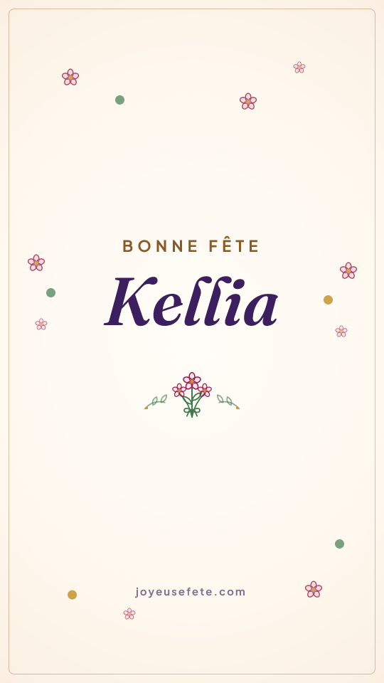 Image « Bonne fête Kellia » au format story