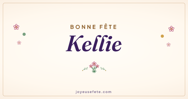 Image « Bonne fête Kellie » au format large
