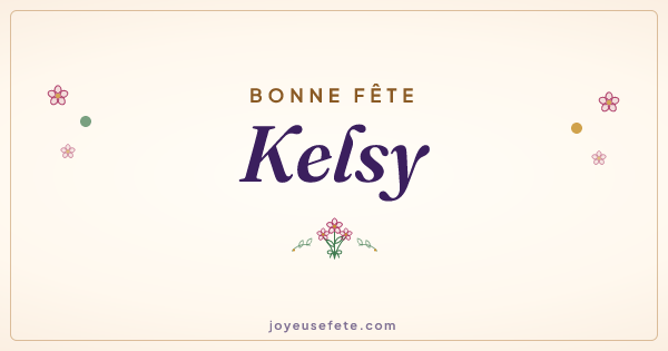 Image « Bonne fête Kelsy » au format large