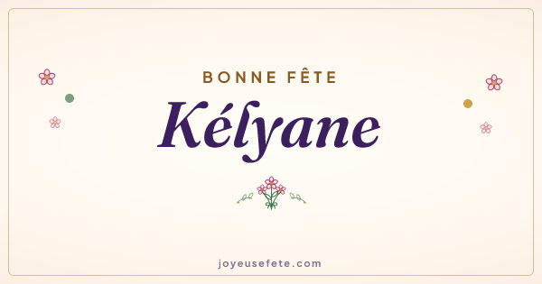 Image « Bonne fête Kélyane » au format large