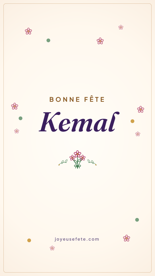 Image « Bonne fête Kemal » au format story