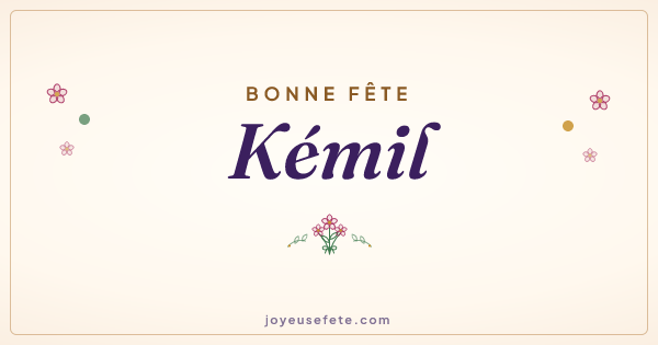 Image « Bonne fête Kémil » au format large