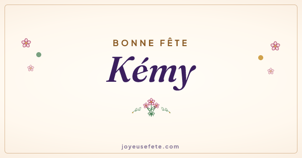 Image « Bonne fête Kémy » au format large