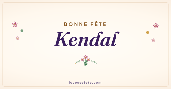 Image « Bonne fête Kendal » au format large
