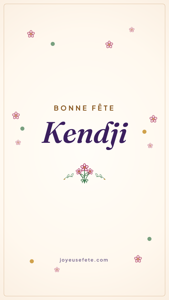 Image « Bonne fête Kendji » au format story